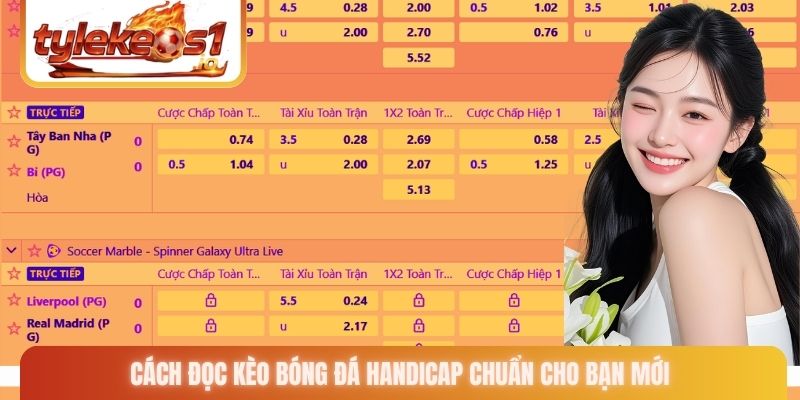 Cách đọc kèo bóng đá handicap chuẩn cho bạn mới