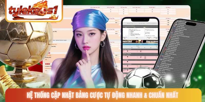 Hệ thống cập nhật bảng cược tự động nhanh & chuẩn nhất