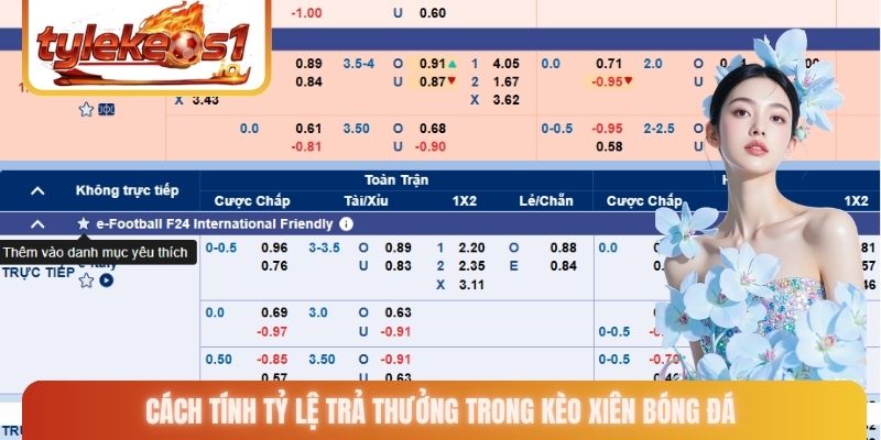 Cách tính tỷ lệ trả thưởng trong kèo xiên bóng đá