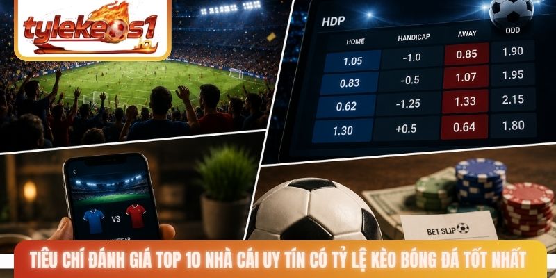 Tiêu chí đánh giá top 10 nhà cái uy tín có tỷ lệ kèo bóng đá tốt nhất