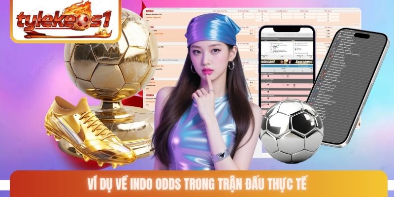 Ví dụ về Indo odds trong trận đấu thực tế